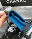 Клатч Сhan*l 19 Wallet on Chain Bag Blue